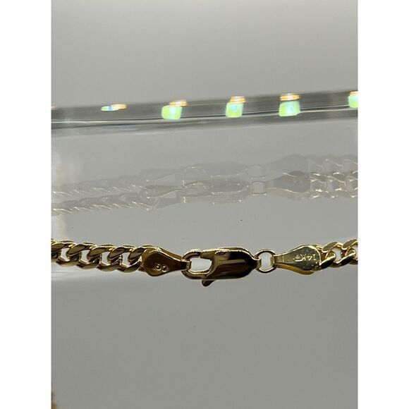 14k Solid Gold Miami Cuban Link 20 inch Chain - Picture 8 of 12